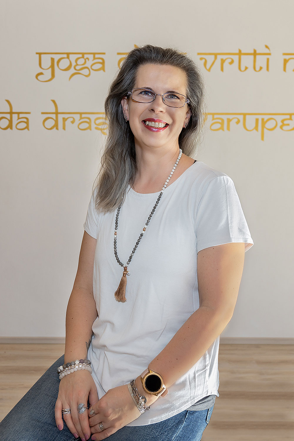Yoga teacher Mirka