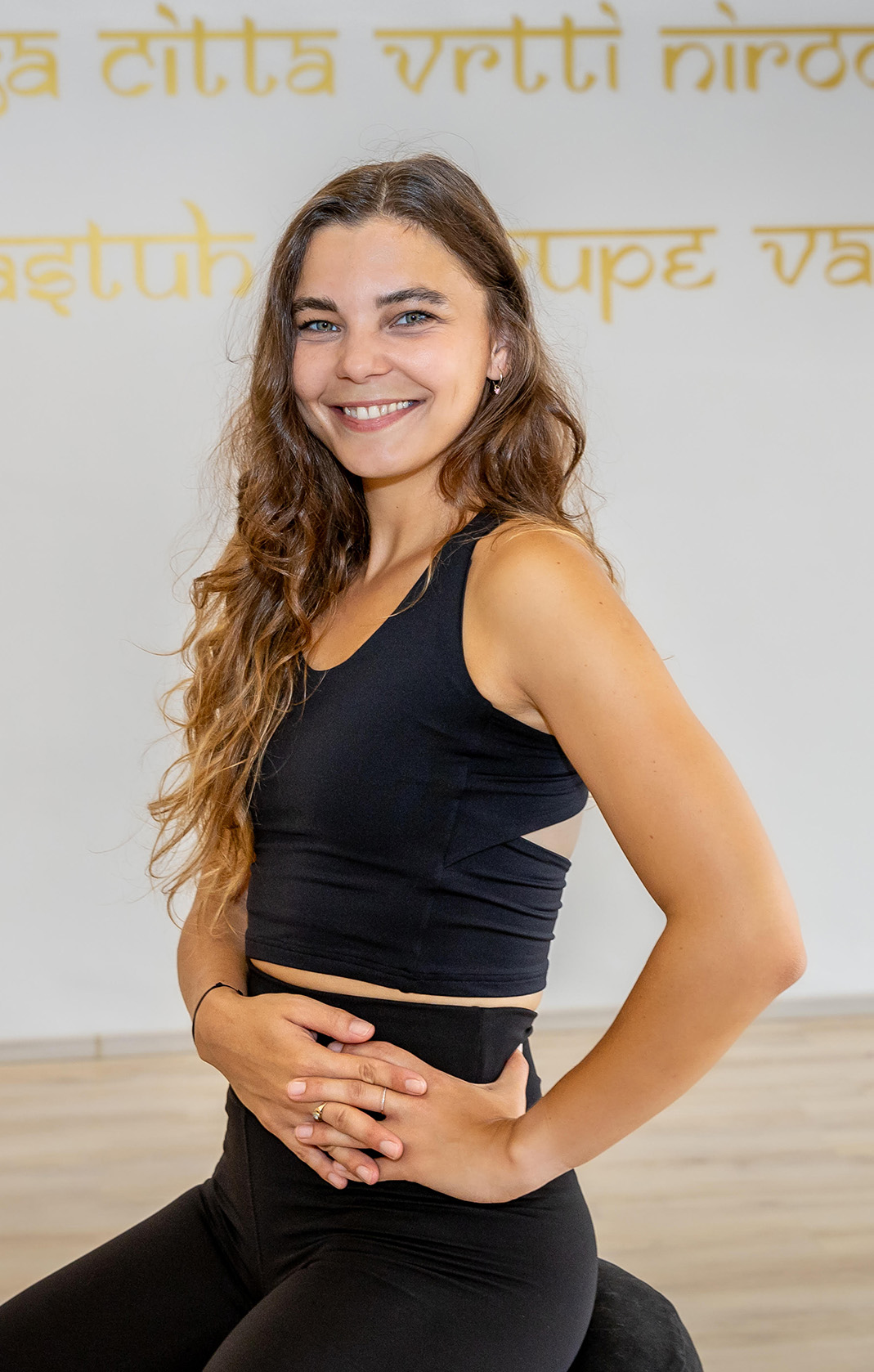Yoga teacher Viki